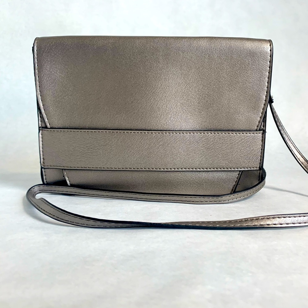 Steel grey metallic Summer & Rose crossbody bag